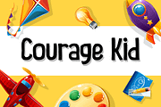 Courage Kid - Fun Kids Font, a Sans Serif Font by Modestype Studio (Thumbnail 9 of 11)