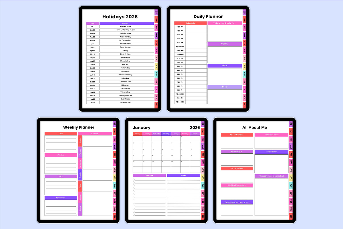 Digital 2026 Back To School Journal, a Stationery Template by Shumaya (Photo 3 of 6)