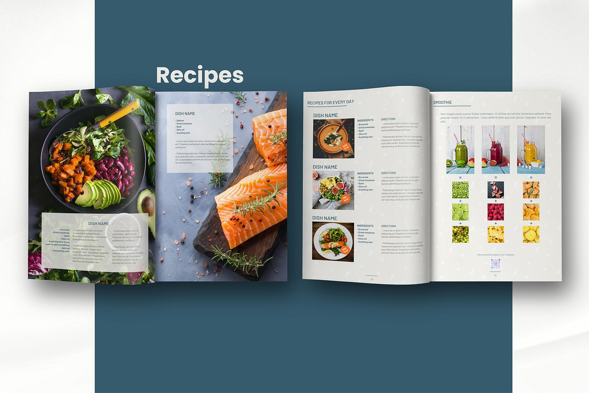 Healthy lifestyle workbook template, a Magazine Template by Handy Template (Photo 8 of 24)
