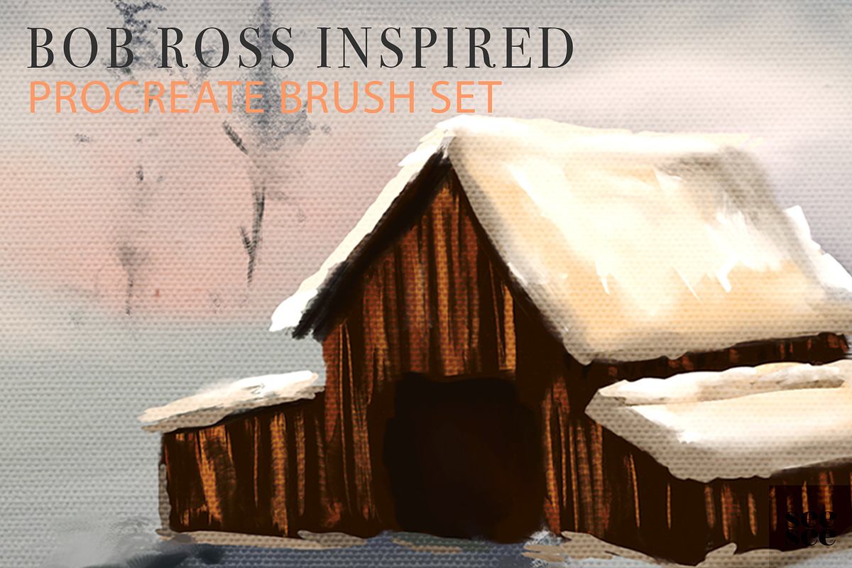 Bob Ross Inspired Procreate Brushes, a Brush Add-On by CC CREATIVE CO (Photo 9 of 14)