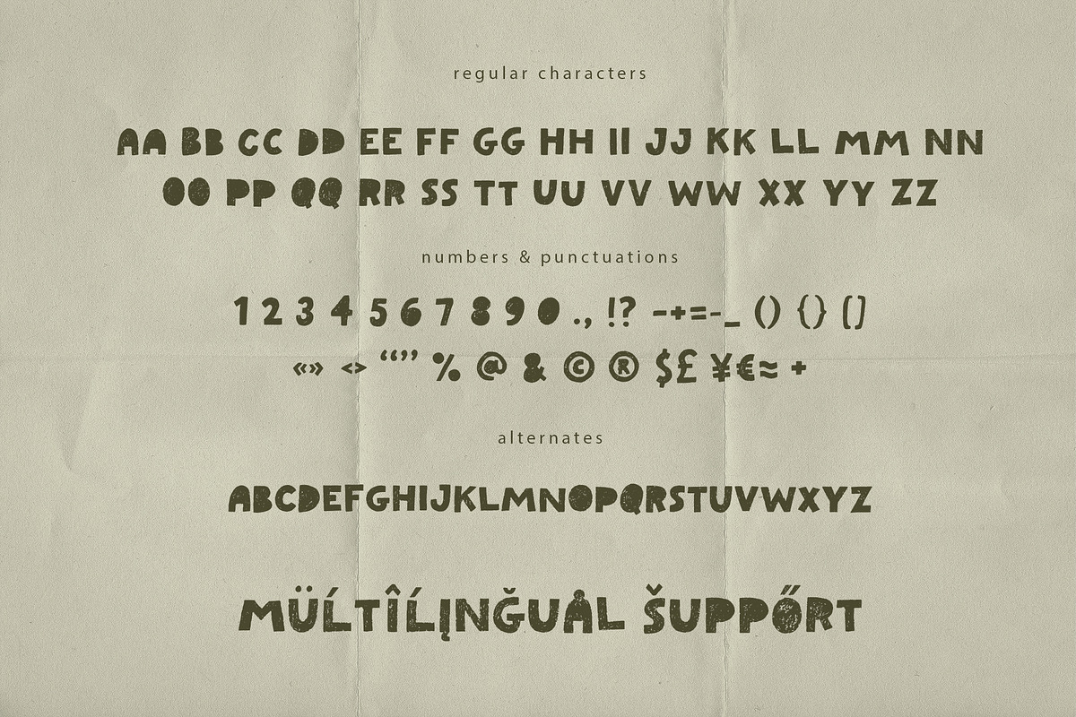 NEW DAY: CHUNKY PLAYFUL FONT TRIO, a Handwritten Font by Cute Atelier (Photo 12 of 13)