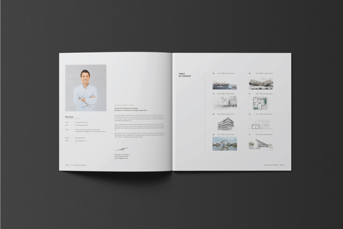 Square Architecture Portfolio, a Brochure Template by Alhaytar (Photo 2 of 15)