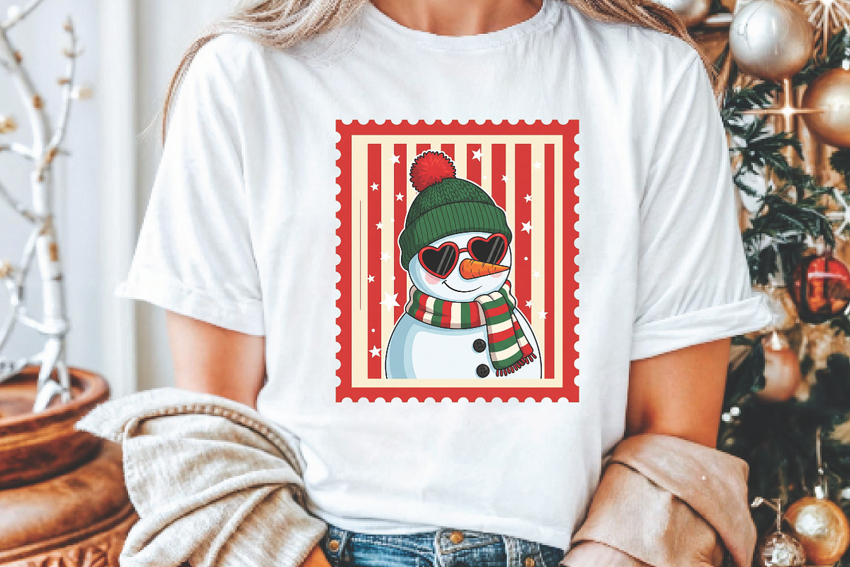 Christmas Snowman Coquette Stamps, an Illustration by Libby Wishes (Photo 5 of 5)