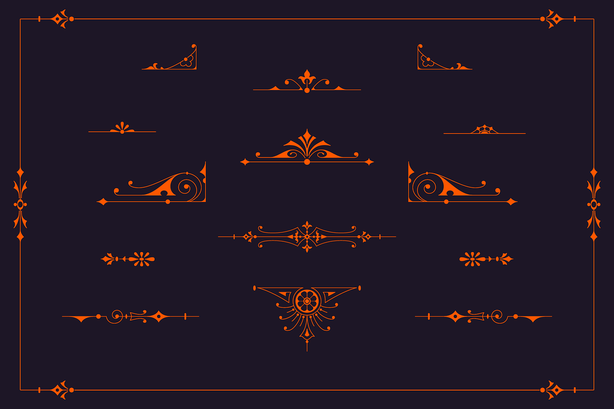 Decorative Vector Ornaments 1, a Decorative Illustration by digiful (Photo 5 of 5)