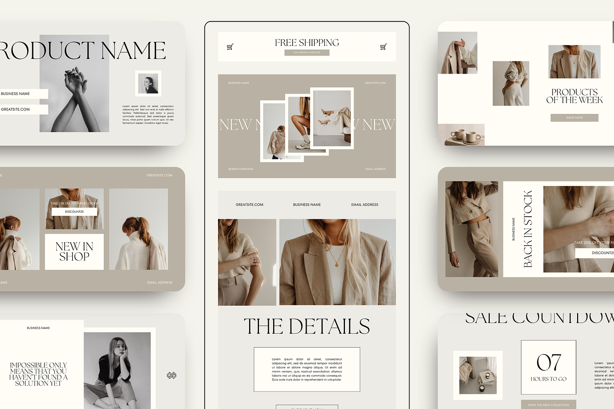 Email Marketing Newsletter Template, an Email Template by Branding Babe Co. (Photo 1 of 9)