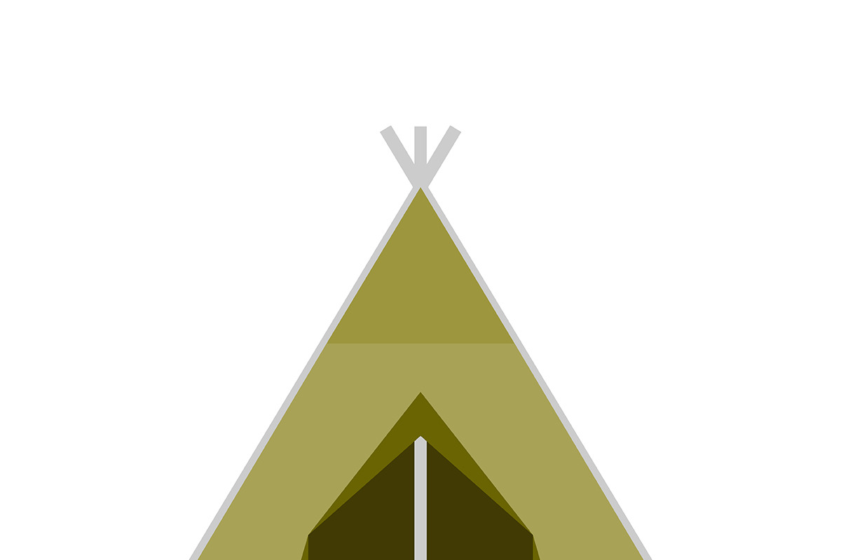 Hiking and Camping Tents Vector Set, an Illustration by Alex Krugli (Photo 4 of 13)