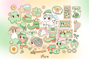 Cute St. Patricks Day Clipart Bundle, a Seasonal Illustration by Huxmay (Thumbnail 4 of 7)