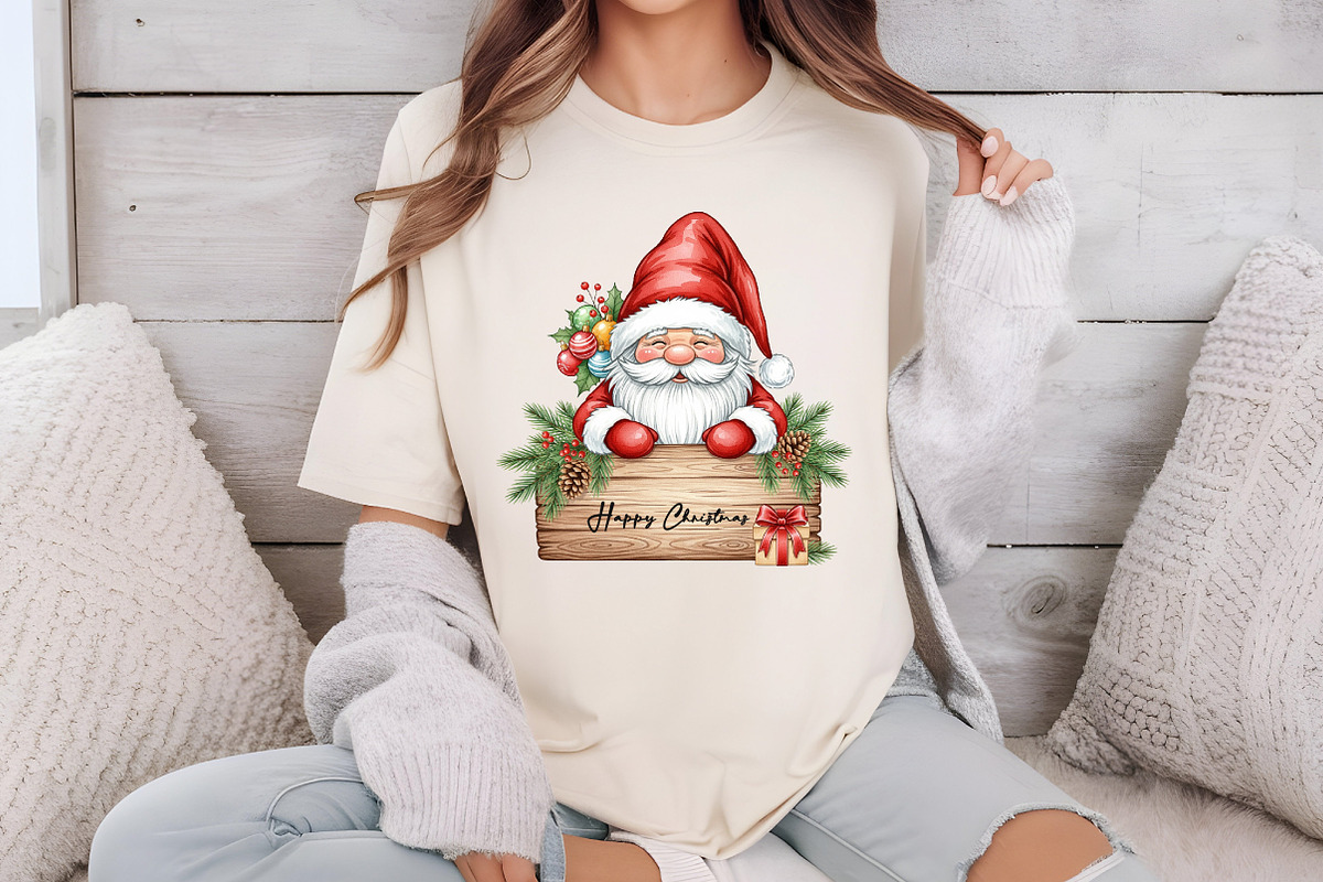 Watercolor Christmas Gnomes Clipart, an Illustration by DreamCafeArt (Photo 4 of 6)