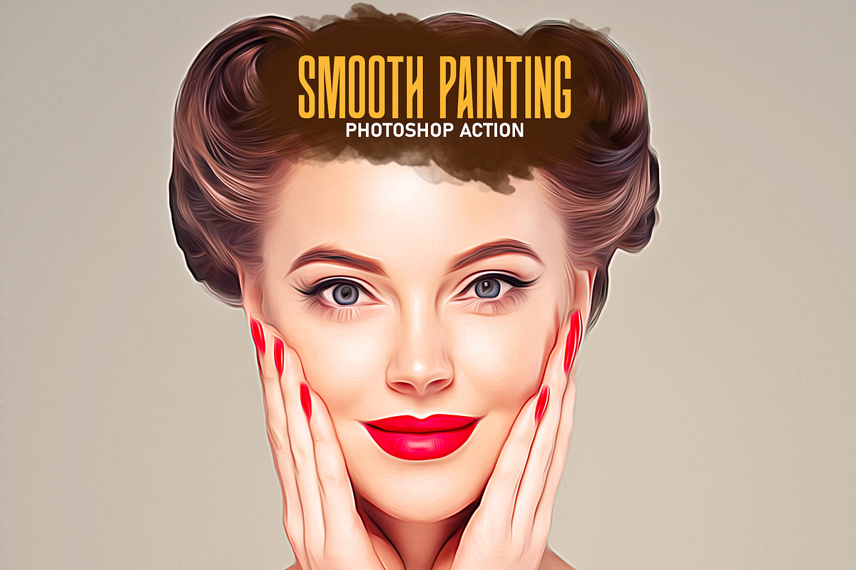 Smooth Painting Photoshop Action, an Action Add-On by CraftingStudio (Photo 1 of 5)