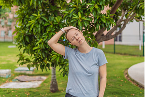 Unaltered woman exercising in a park, a Sports & Recreation Photo by Elizaveta Galitskaya