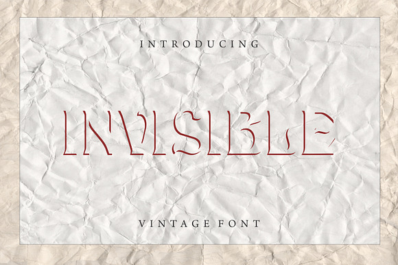 Invisible - Modern Display Font preview 4