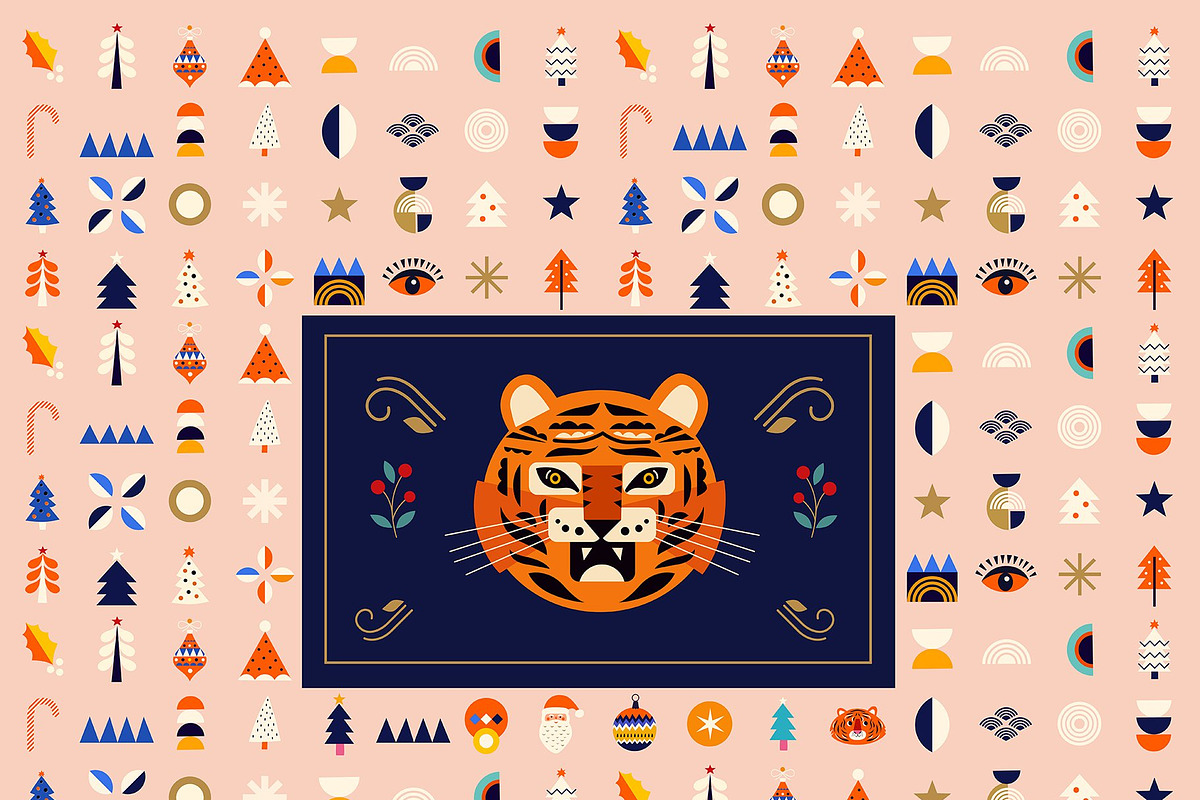 BEST CHRISTMAS BUNDLE 16 PRODUCTS, an Animal Illustration by MoleskoStudio (Photo 7 of 56)