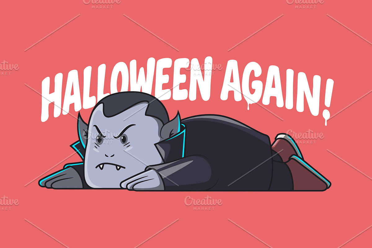 Lazy Vampire!, a Decorative Illustration by pedrors