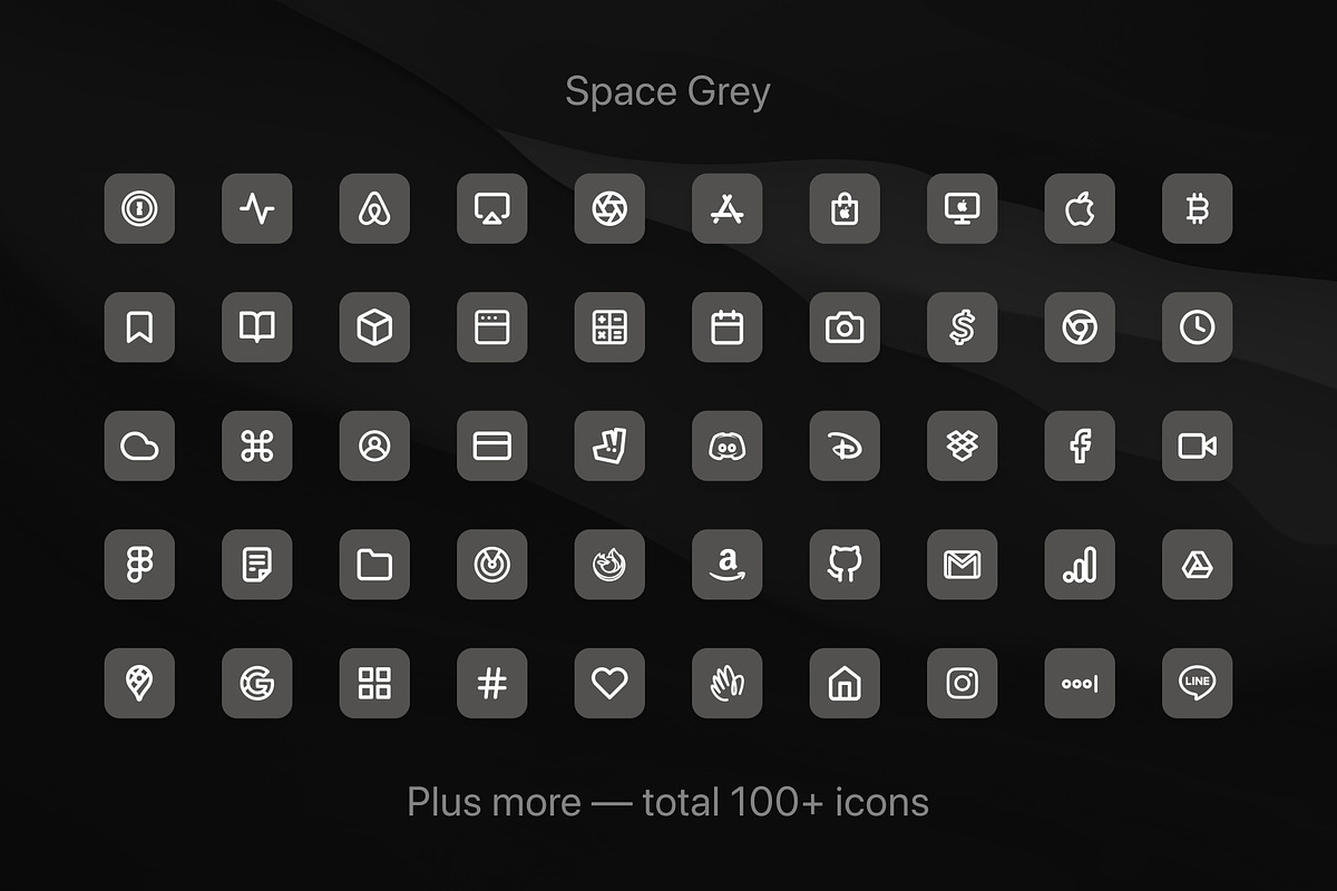 iOS 14 Minimalist Icon Pack, an Outline Icon by Yung (Photo 4 of 6)