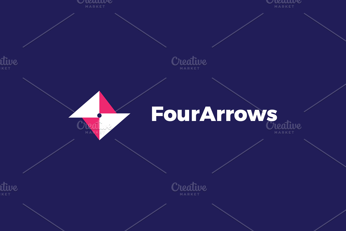 FourArrows logo, a Branding & Logo Template by MuzaInspires (Photo 2 of 4)
