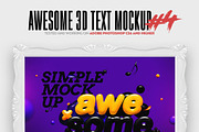 Awesome 3D Text Mockup Bundle, a Mockup by Amorjesu.com (Thumbnail 5 of 21)