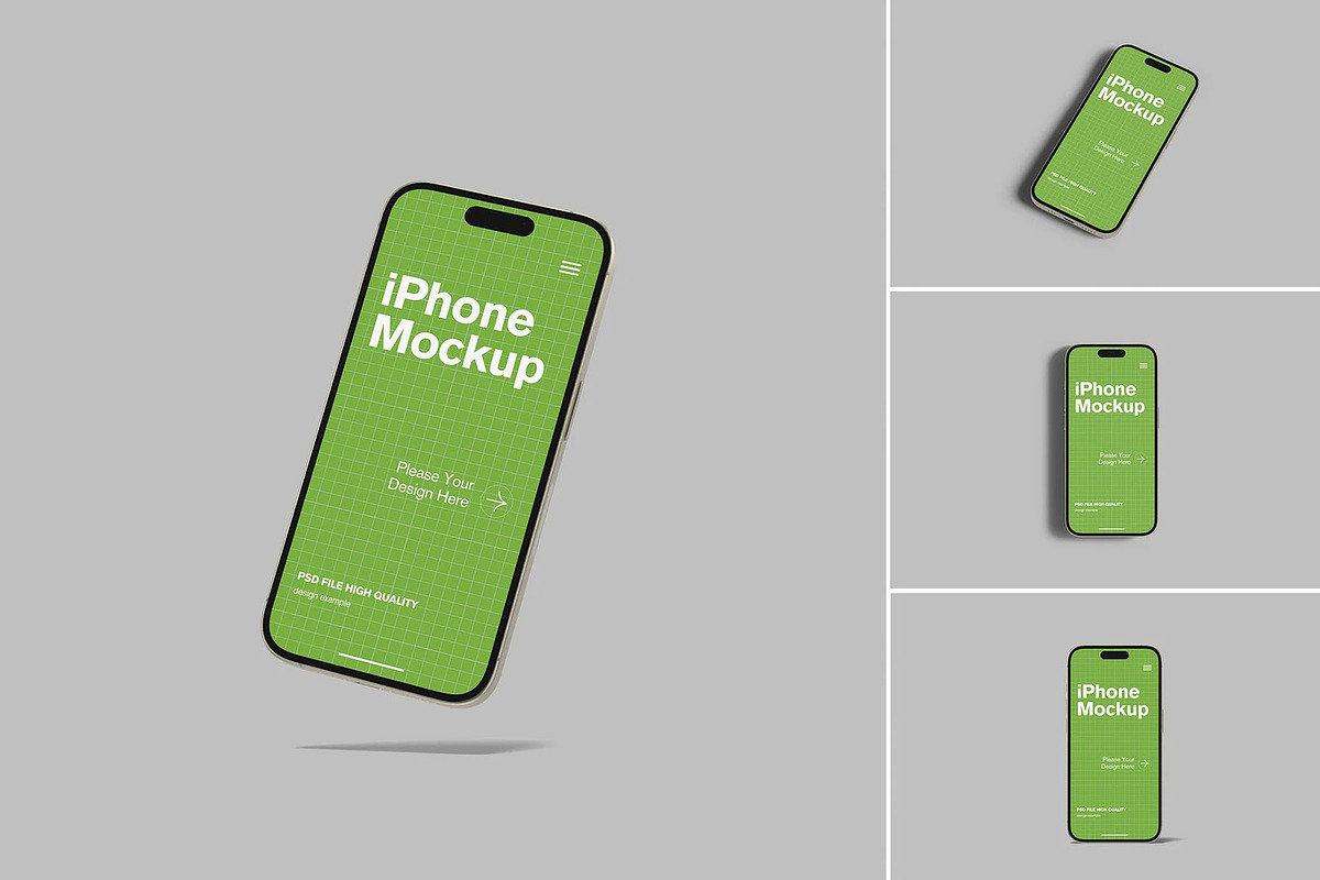 iPhone Mockup, an iPhone Mockup by Se٧enStudio (Photo 1 of 5)