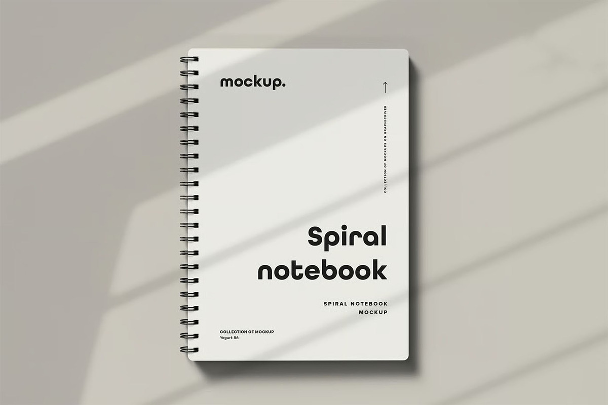 Spiral Notebook Mock-up, a Product Mockup by zippypixelstudio (Photo 8 of 15)