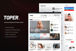 Toper - Magazine & Blog WP Theme