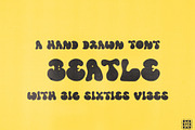 Beatle Hand Drawn Retro Font, a Handwritten Font by Madeline ODonoghue Design (Thumbnail 5 of 7)