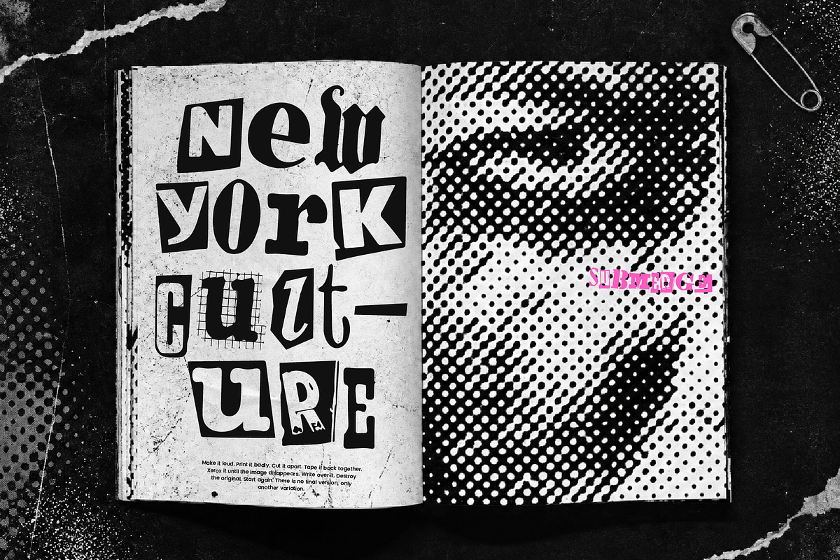 Submerge - Punk Display Font, a Sans Serif Font by Any-Type® Foundry (Photo 9 of 9)