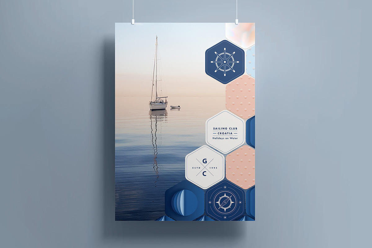 Summer Vista - Nautical Branding Kit, a Pattern Graphic by Polar Vectors (Photo 21 of 21)