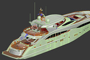 Sunseeker Predator 130 superyacht, a Cars & Vehicle 3D Model by arapps3d (Thumbnail 16 of 21)
