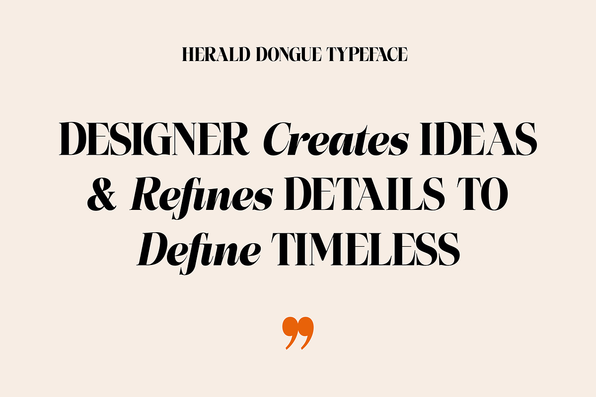 Herald Dongue - Stylish Serif, a Serif Font by Marvadesign (Photo 5 of 12)