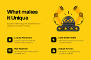 Animated Robot Vector Collection, an Emoji Icon by Brickclay (Thumbnail 2 of 5)