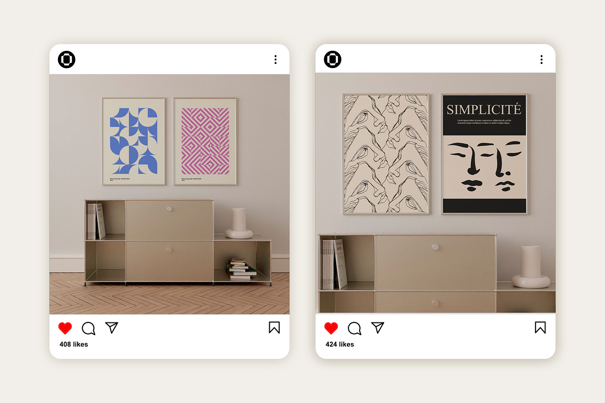 Interior Frame Mockup Pack TAMIR, a Household Mockup by Bonumo (Photo 10 of 13)