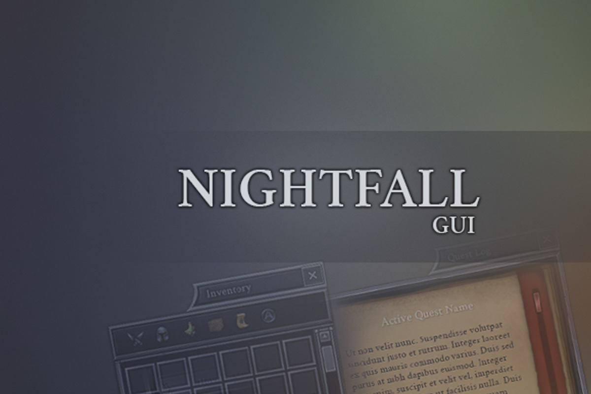 Nightfall GUI, a Templates & Theme by Kodiak Graphics (Photo 1 of 4)
