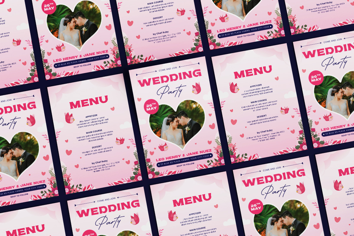Tribes Wedding Invitation Template, an Invitation Template by iDoodle Studio (Photo 2 of 4)