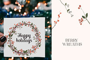 Berry Wreaths, a Decorative Illustration by Katia Serdiuk (Thumbnail 2 of 4)