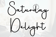 Saturday Delight, a Handwritten Font by FreshTypeINK (Thumbnail 1 of 8)