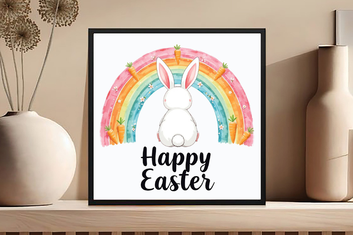 Happy Easter Clipart, an Illustration by DreamCafeArt (Photo 5 of 7)