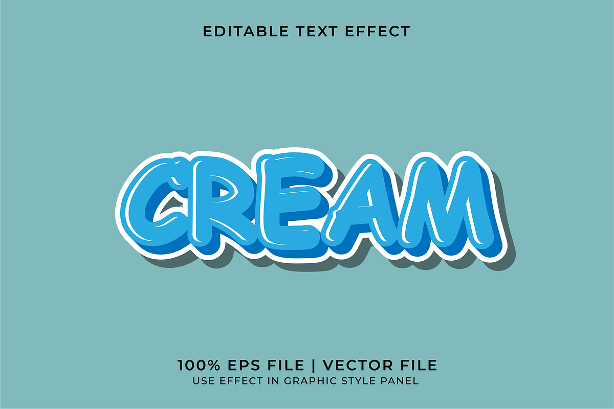 Cute Cream Text Effects Bundle, a Layer Style Add-On by WM48 Shop (Photo 8 of 10)