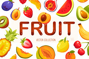 Fruits Vector Collection, a Food Illustration by vik.stock (Thumbnail 1 of 4)