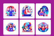 Women Day Illustrations Set, a Person Illustration by Brickclay (Thumbnail 11 of 13)