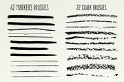 200+ Vector hand drawn brushes, a Brush Add-On by LarysaZabrotskaya (Thumbnail 3 of 5)