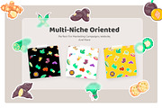 Flat Vegetable Stickers, a Duotone Icon by Vectors Market (Thumbnail 3 of 6)