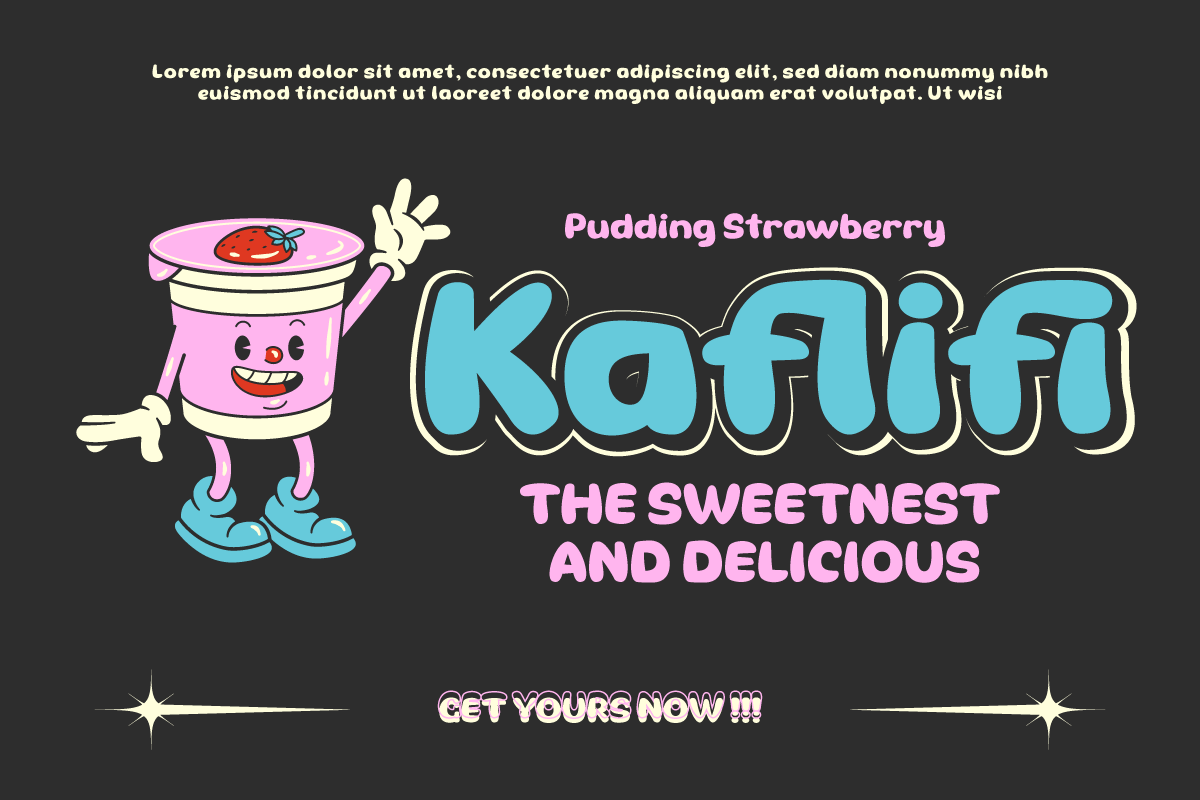 Theren - Bubble Display Font, a Sans Serif Font by twinstd (Photo 5 of 10)