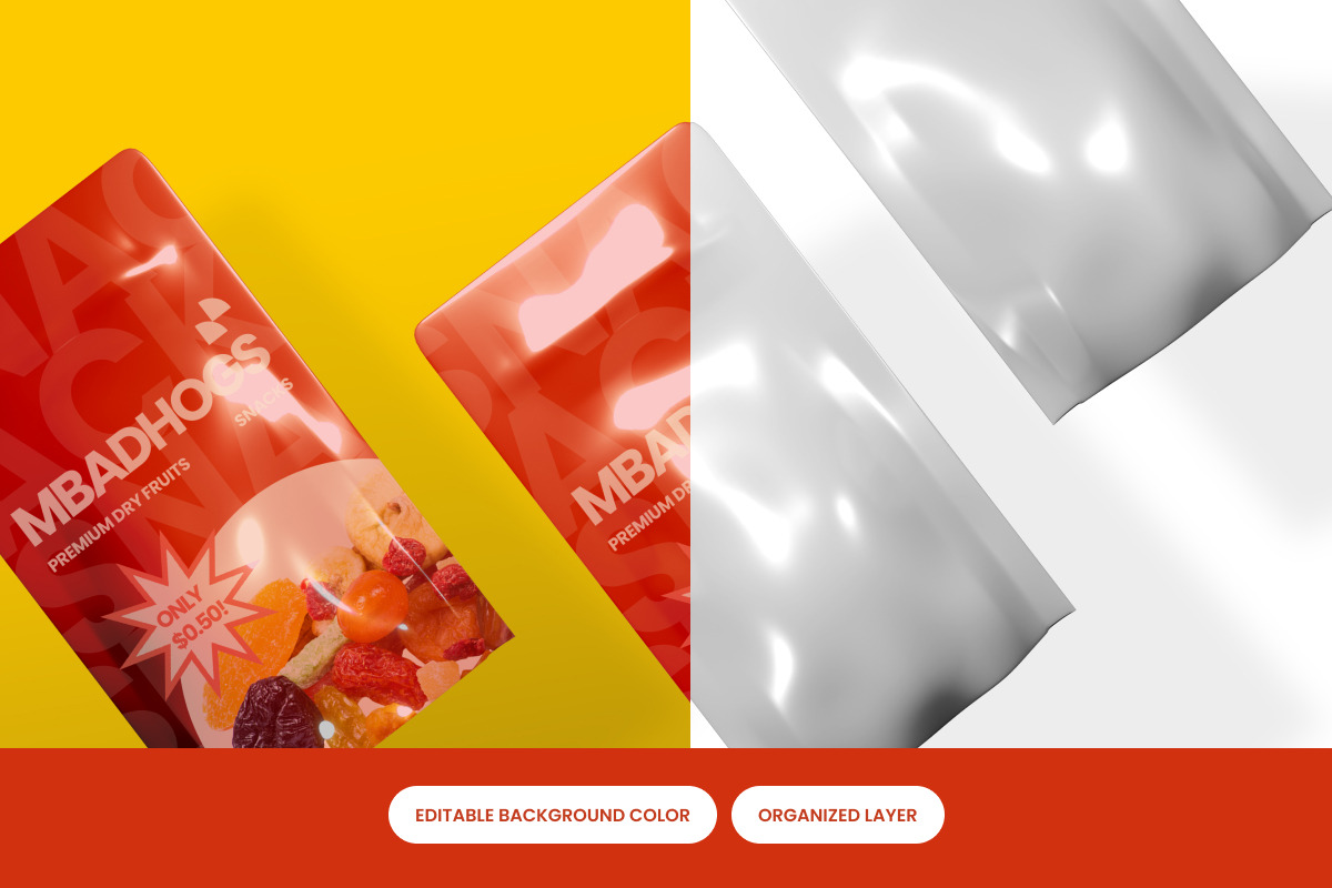 Pouch Food Packaging Mockup Template, a Packaging Mockup by productype1 (Photo 3 of 4)