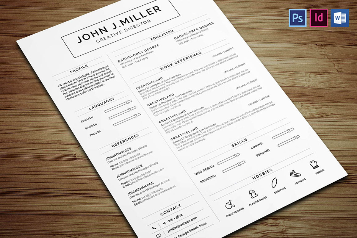 Clean Resume, a Resume Template by CodePower (Photo 1 of 4)