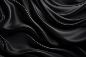 Closeup of rippled black silk fabric, a Photo by Iftikhar Alam