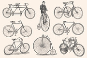 Bicycles - Vintage Illustration Set, an Illustration by Graphic Goods (Thumbnail 3 of 10)