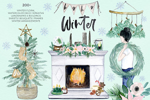 Christmas Watercolor Bundle Vol. 2