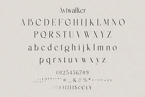 Aviwalker - Modern And Unique Serif