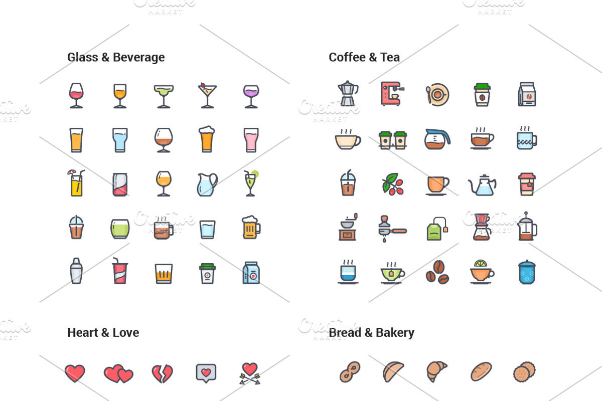 1500 Line Color Icons Pack, an Icon by WORAKAMON Design Studio (Photo 13 of 17)