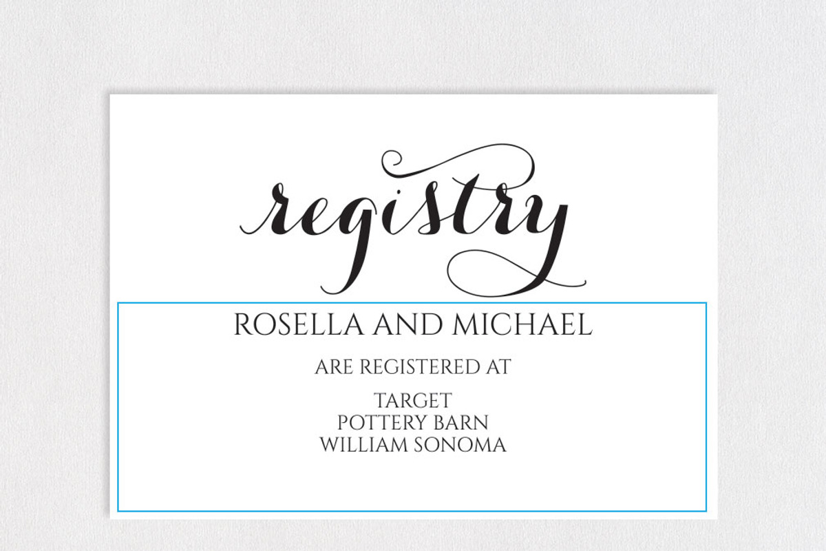 Registry Cards Editable SHR457, an Invitation Template by Shafura_Wedding (Photo 4 of 5)