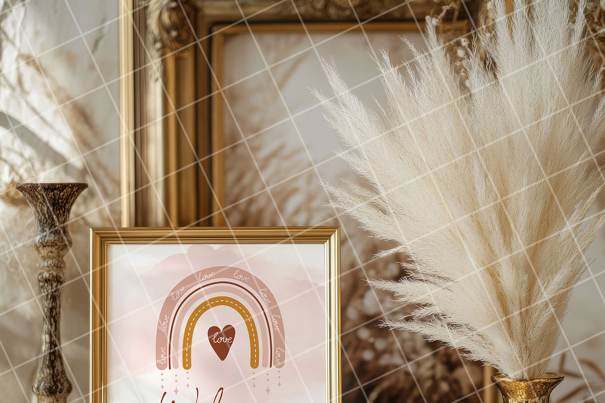 Boho 8x10 table sign number mockup, an Advertising Mockup by Blush Roses Print (Photo 2 of 8)